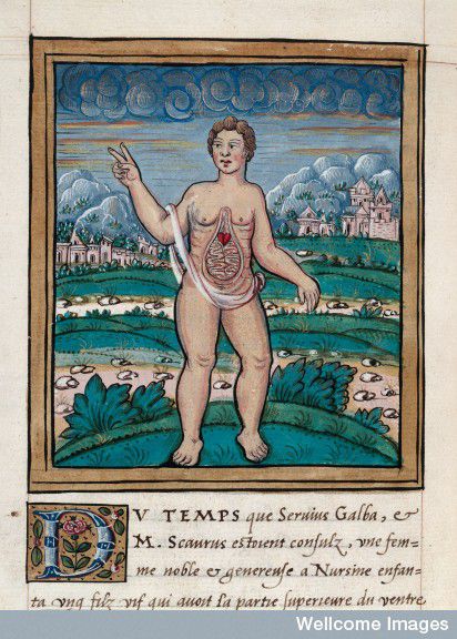 ילד צעיר שמעיו נחשפו לעין