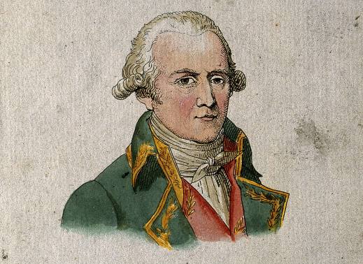 ז'אן בטיסט דה מונה, האביר מלמארק. תחריט צבעוני.