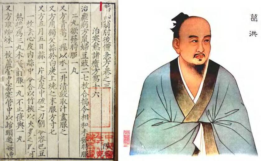 גה הונג והספר "מרשמי חירום ששמורים במעלה השרוול", שנכתב על ידו בסביבות 340 לספירה.